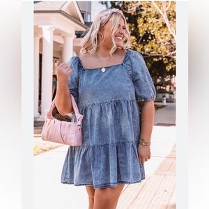 Chic soul impressions boutique denim dress 3x